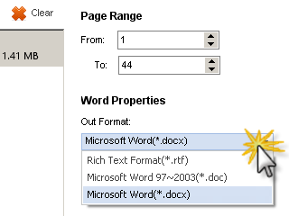 select document type